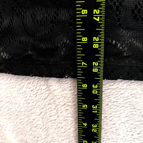 Ocean Pacific Womens Tank Top Small Sheer Black Lace Racerback Casual Cover Up - Picture 5 of 9